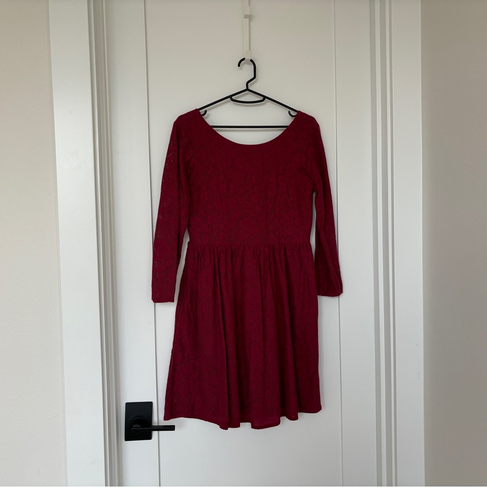 Red Lace Mata Traders Dress